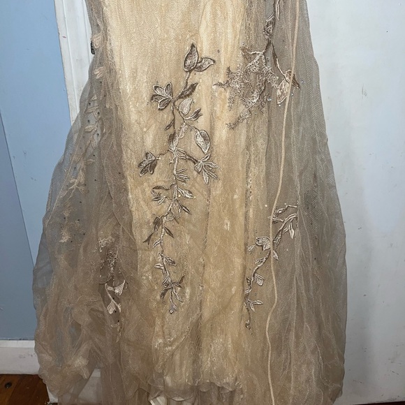 A beautiful nude/ beige gown. Size 6. From Amelia Couture. - Picture 5 of 6